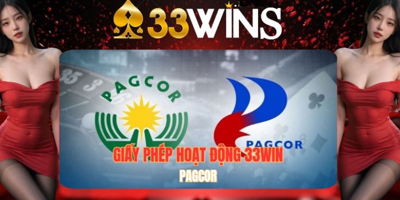 Con dấu giấy phép hoạt động hợp lệ của 33WIN