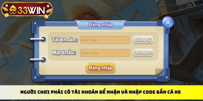 Giao diện đăng nhập cổng game giải trí săn boss biển trả thưởng